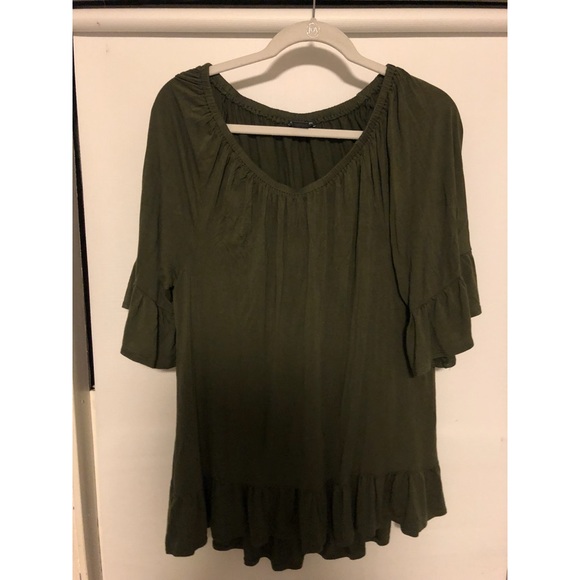 Chelsea & Theodore Tops - green top